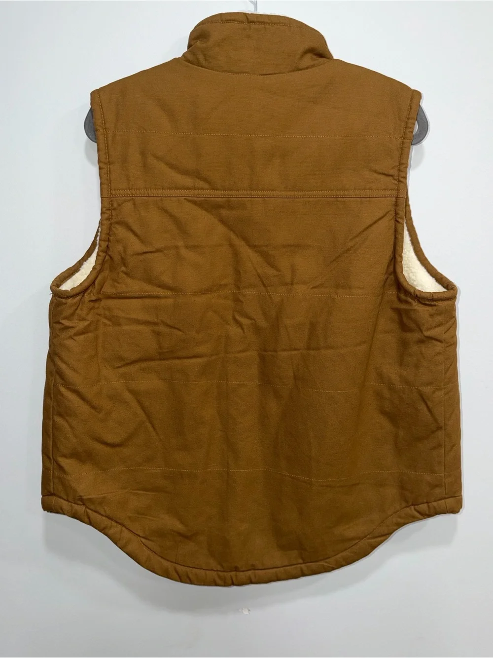 Lee Men's Caramel Brown Sherpa-Lined Work Vest